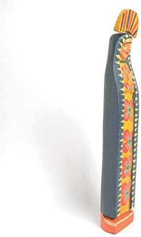 Altiplano Virgin Mary Statue - 15" Tall, Hand Carved, Made in Guatemala