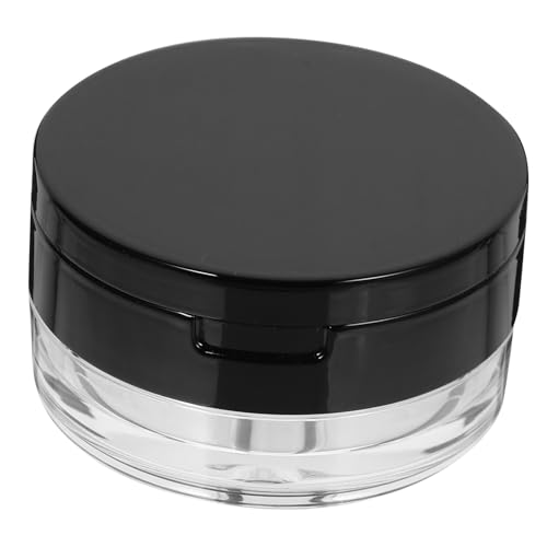 LIFKOME 便携式鏡付きパフ付き詰め替え用ルースパウダーケース 小型軽量コンパクト 携帯便利 フェイスパウダー用化粧品容 ランダムカラー