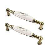 2 X Mprofi MT® Tiradores Armarios-Tiradores Cocina-Tiradores para Cajones-Tiradores Puertas Correderas-Tiradores de Cocina-Tiradores Puertas-Manija de los Muebles-Tirador de Porcelana L:96mm