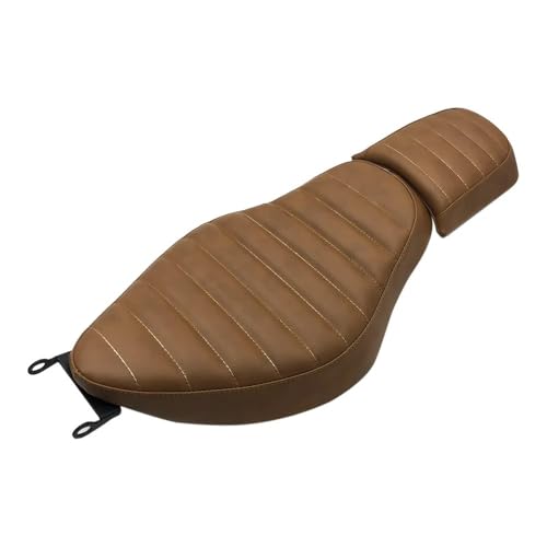 Asiento de motocicleta para Roadster doble pasajero y conductor negro