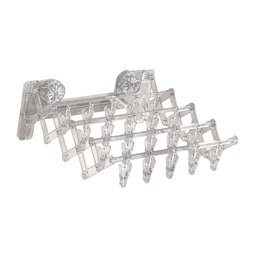 折りたたみ式靴下エアラー効果的な折りたたみ吸盤靴下ホルダー頑丈な靴下クリップアパート狭いスペースの衣類乾燥機に最適