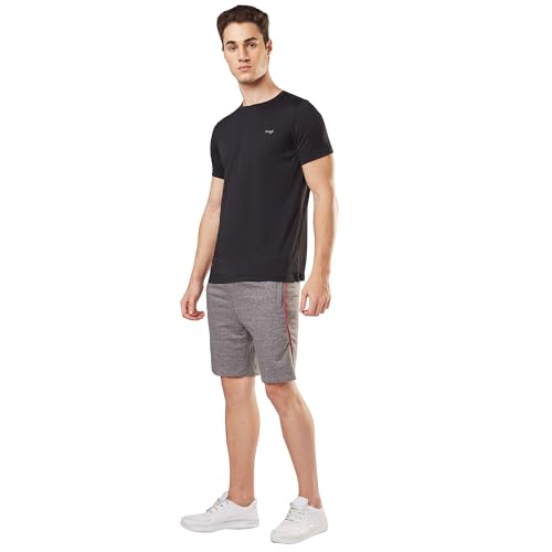 Image of berge' Men's Knits Cotton Polyester Fabric Long Shorts with Secure Zipper Pockets Casual for Men|Gym|Half Pants for Men|Mens