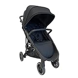 Baby Monsters Silla de paseo Alaska Black Edition + Capota Color pack (Negro) - Carrito Bebé Ultraligero - Plegable y Cómodo