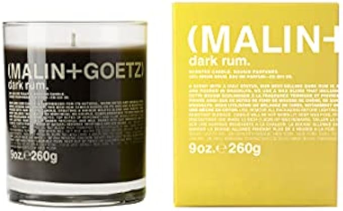 Malin+Goetz Highly Scented, Long Lasting, Slow Burn, All Natural, Hand Poured, Luxury Wax Blend, Aromatic Candles and Gift Set, 60 Hours, 9oz
