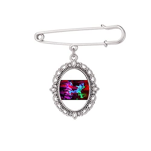 Broche karst colorée en forme de grotte taille M pour photo
