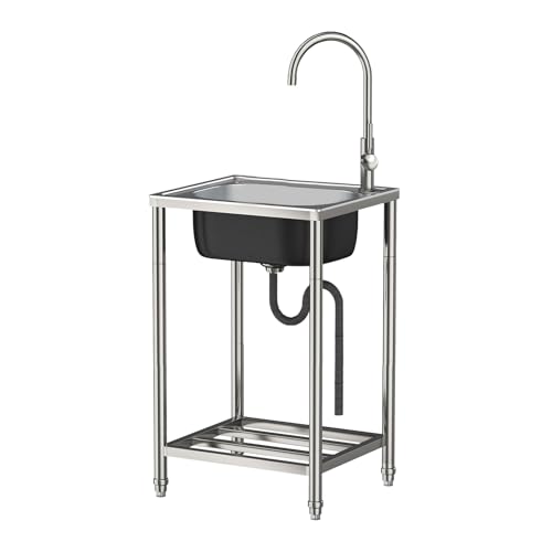Fregadero exterior para autocaravanas y cobertizos con soporte funcional 2