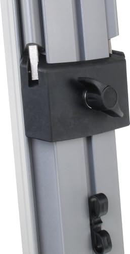 Classic Cantabile KS-100 Doppel-Keyboardständer - Keyboardständer 2-fach Höhenverstellbar - Keyboardstativ mit 25 kg Tragkraft pro Ebene - Anschluss für Mikrofonarm - Silber