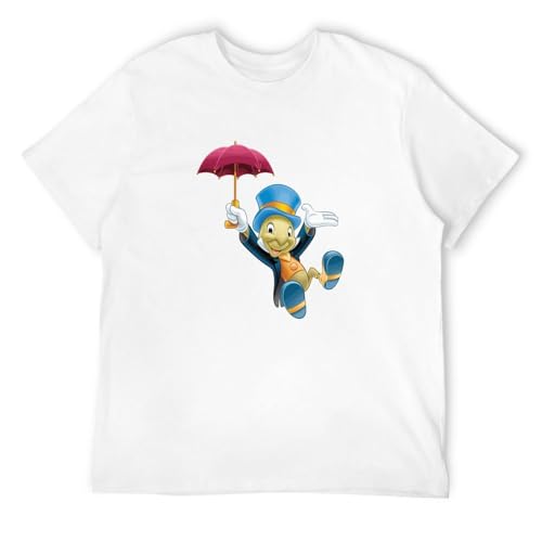 Datum Yunggoo Men's Jiminy Cricket T-Shirt Men T-Shirt White S