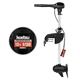 KOETSU エレキモーター 70ポンド 12V 高出力 600W 免許不要 電動船外機 高出力 多种モデルのインフレータブルボートに対応 1年間の保証 (12V S130)