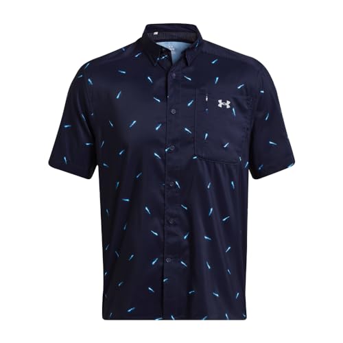 Under Armour Men's Dockside Short Sleeve T-Shirt, 410 Blue, SM - image 3