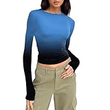 Design : haut sexy à coupe ajustée pour femme qui allonge la silhouette, mettant en valeur votre clavicule et votre décolleté. Les hauts de sortie pour femme offrent une coupe confortable qui flatte votre forme, ce qui le rend parfait à superposer ou à porter seul.