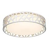 VICNIE Flush Mount Ceiling Light Fixture,24W 1600 Lumens LED Ceiling Lights, Dimmable 3000K Warm White Light Fixtures Ceiling Mount for Bedroom, Kitchen, Hallway, Stairways