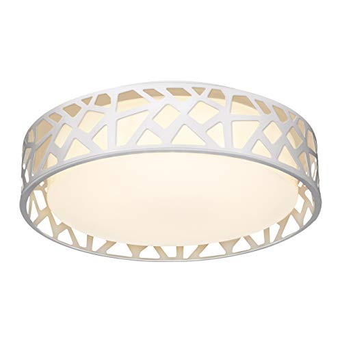 VICNIE Flush Mount Ceiling Light Fixture,24W 1600 Lumens LED Ceiling Lights, Dimmable 3000K Warm White Light Fixtures Ceiling Mount for Bedroom, Kitchen, Hallway, Stairways