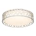 Flush Mount Light Fixture, VICNIE 12 inch 15W 1100 Lumens LED Ceiling Lights, Dimmable 3000K Warm White, ETL Listed for Kitchen, Hallway, Bedroom, Stairways (Metal Body and Acrylic Shade)