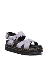 Dr. Martens Women's Voss II Cross Strap Sandal, Lavender Frost Buttersoft Leather, UK 8/US 10