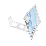 vidéo agrandisseur pour malvoyant Utilisation simple : cette loupe d'écran de téléphone intègre un système de montage magnétique qui maintient votre appareil en toute sécurité tout en conservant l'accès au port de chargement, vous garantissant ainsi une visualisation prolongée et une charge simultanée sans tracas dans divers environnements.