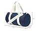 KDWAVE Small Gym Bag Duffel Bag for Women Men Fitness Sports Bag Workout Adjustable Detachable Shoulder Strap Lightweight Carry on Travel Duffle Bag (Navy/Off-White, 19