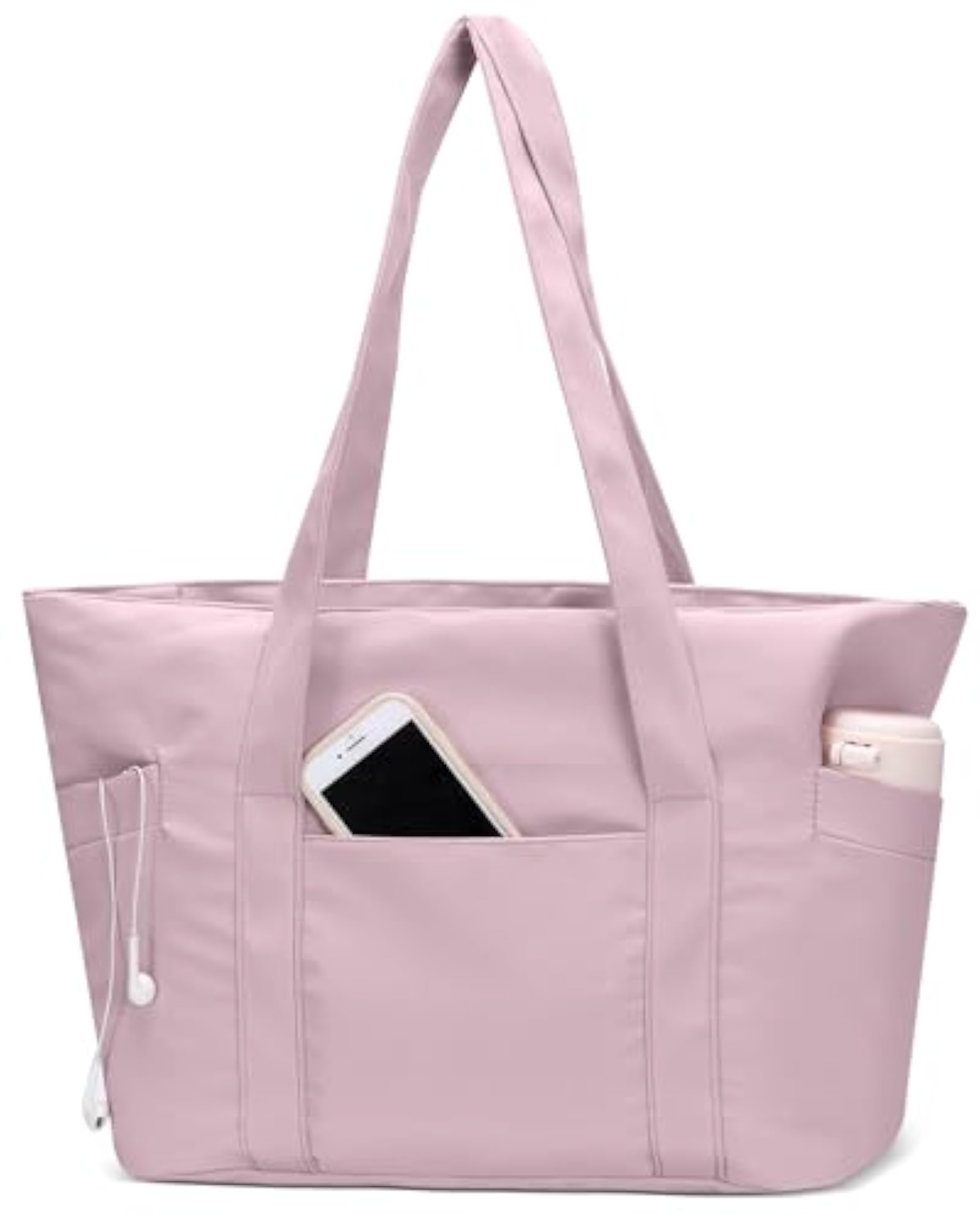 Large Tote Bag with Zipper, Lightweight Work Tote for Women