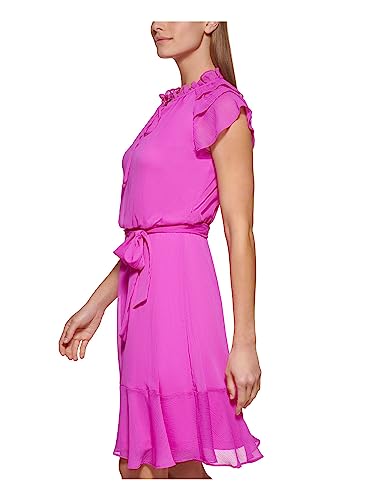 Image of DKNY Women's Sleeveless Scuba Crepe Jewel Neck Dress