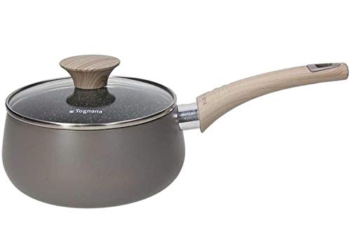 Tognana Eco Saucepan 16 cm with Lid, Brown, 16 cm di diametro e 8 cm di altezza