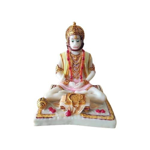 Statue de Hanuman Ji en marbre pour créer un coin de méditation zen chez soi
