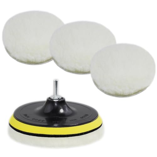 Car Foam Polishing Buffing Kit, Polishing Buffing Pads, Wool Pads, Polishing &amp; Buffing Wheels, for Headlights &amp; Body Foam Wax &amp; Buffer Kits (6)