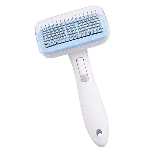 OePet Self Cleaning Slicker Brush for Dogs and Cats - Pet Hair Remover - Best Shedding Grooming Tool for Long Hair & Short Hair - Deshedding Massage Tool Effectively Reduces Shedding Tangled Hair