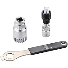 Teyssor Bike Crank Extractor and Bottom Bracket Remover with Spanner Wrench Bicycle Cycling Repair Tool Kit