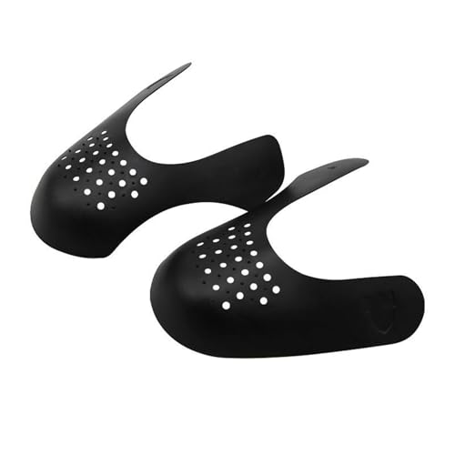 Image of Anti-Crease Shoe Protector Shields - 1 Pair Black | Shoe Crease Defender for Sneakers and Athletic Footwear