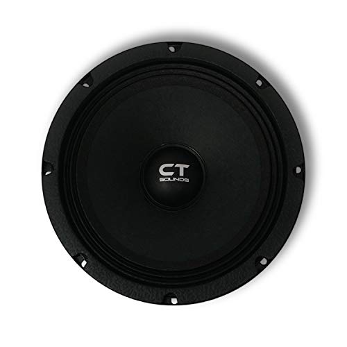 CT Sounds Pro Audio Tropo 8 Inch Shallow Midrange Car Audio Speaker - 4 Ohm Impedance, 60W (RMS) | 180W (MAX) Power (1 Speaker)