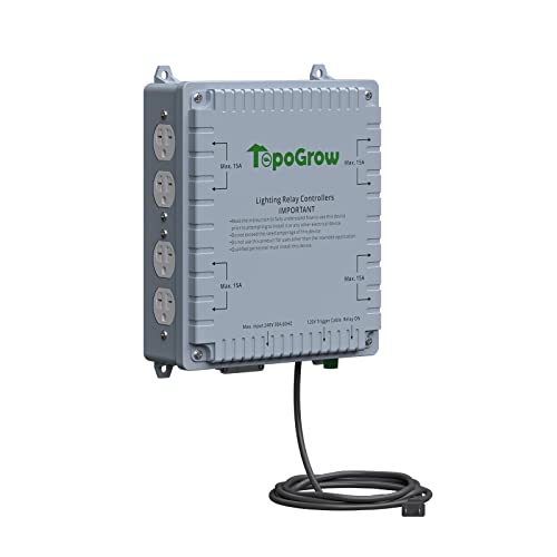 8-Outlet Relay Controller for Hydroponics System