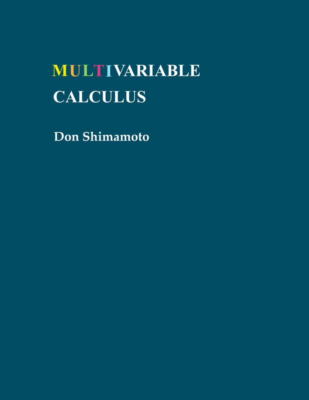 Multivariable Calculus
