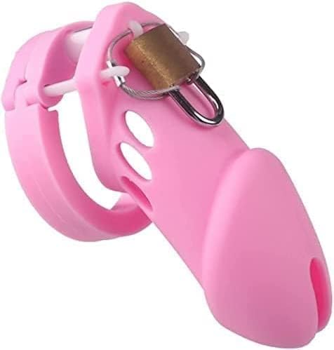 Chastity Male Cage Men Cock Cage Chastity Cage - Dispositivo de castidad de silicona para ejercicio de pene masculino, suéter de bloqueo de castidad