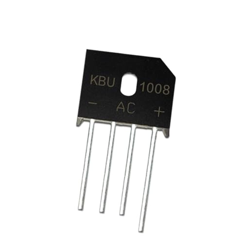 Pont redresseur KBU1008 10A 800V de type KBU10K pour montage sur circuit imprimé en lot de 20 pièces