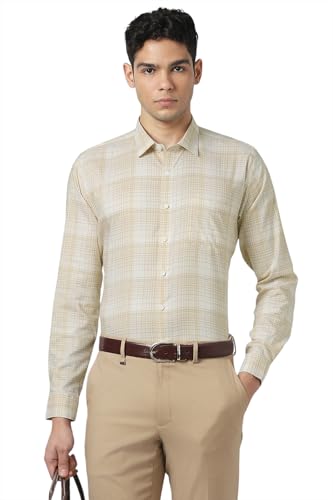 Image of Van Heusen Mens Checkered Full Sleeve Shirt | Timeless Pattern | Smart Comfortable Styling
