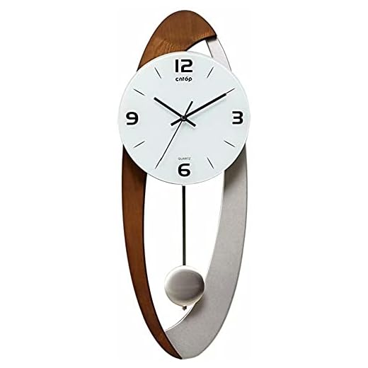 Pendulum Wall Clock Silent Non Ticking Clocks and Wall Clock with Pendulum for Living Room Decor Modern Art Grandfather Clock Wooden Regulator Clock
