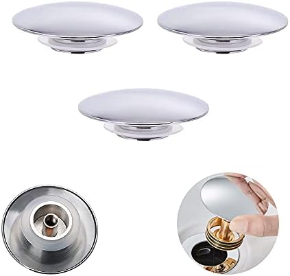 CYIOU 3Pcs pop up sink plugs bathroom sink plugs kitchen sink plug replacement for Kitchen Bathroom Drain Plug (38mm/1.5in)