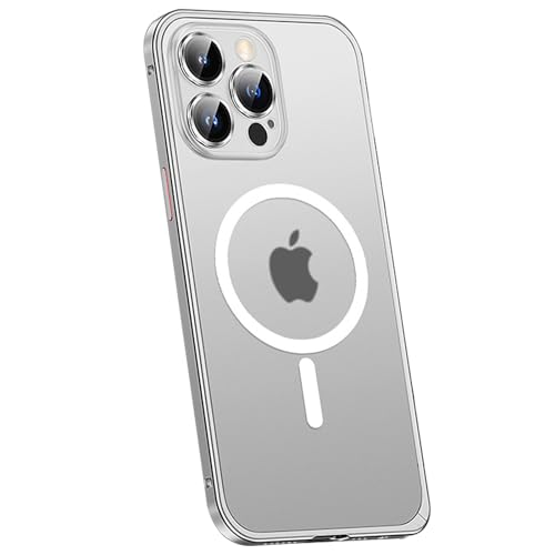 Coque iPhone 15 Pro Max Magsafe pare-chocs métal mat