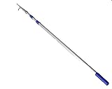 Teleskopierbarer Bootshaken – Verstellbare Anlegestange mit Haken aus Edelstahl 316 und rutschfestem Griff for einfaches Festmachen (1 Stück)(6.5-3.2 ft)