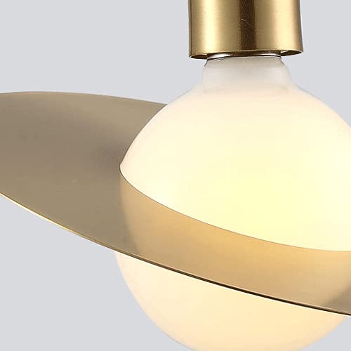 Lámpara colgante de latón con cristal artesanal y diseño industrial premium para techo 6