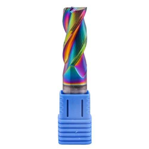 Image of 3 /4 inch 3 Flute Solid Carbide Square End Mill, DLC Coated for Aluminum | 37 Helix, 3 /4 inch Cutting Dia, 3 /4 inch Shank Dia, 1-3 /4 inch LOC, 4 inch OAL, for Milling Aluminum and Copper