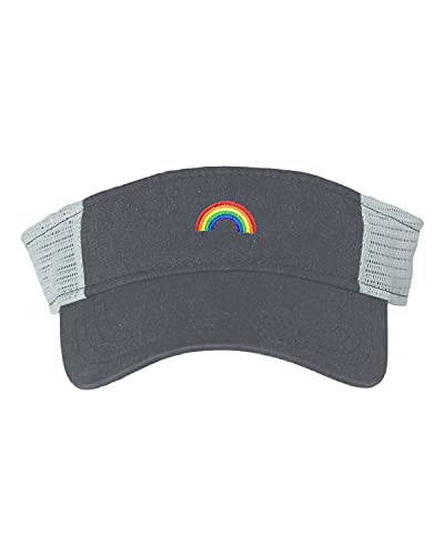 One Size Navy/Stone Visor Rainbow Embroidered Visor Dad Hat