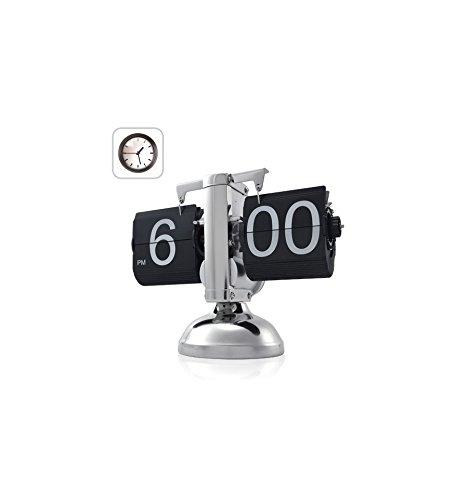 Reloj Flip Retro con Estructura Metálica