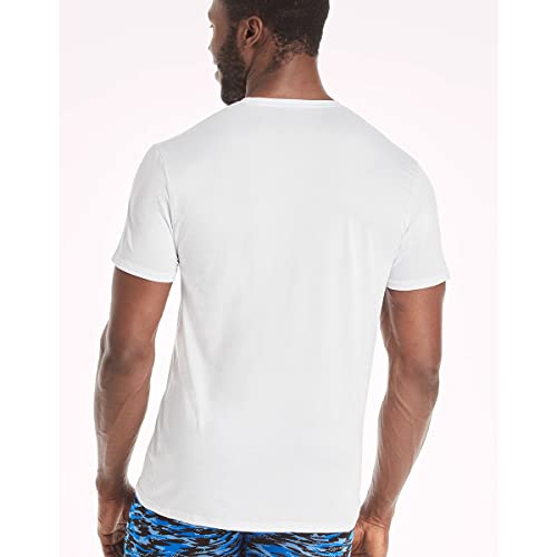 Hanes Men's Ultimate X-Temp Mesh Crewneck Undershirts, 4-Pack White L3