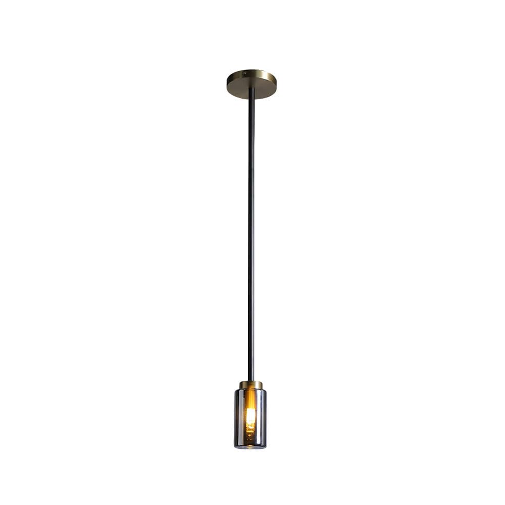 LYMSXAZOU Black and Gray Glass Lampshade Simple Shape Hanging Lamp,Brass Antirust Ceiling Pan Indoor Pendant Lighting,Adjustable Rope Droplight,for Hotel, Living Room Lighting Fixtures Star of Light