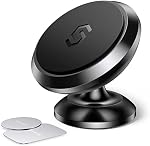 Syncwire Magnetic Car Phone Holder for Dashboard, Cell Phone Car Kits, 360° Adjustable Magnet Cell Phone Mount Compatible with iPhone, Samsung, LG, GPS, Mini Tablet and More (Must Use Metal Plate)