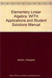 Elementary Linear Algebra 9th Edition w/Applica... 0471775843 Book Cover