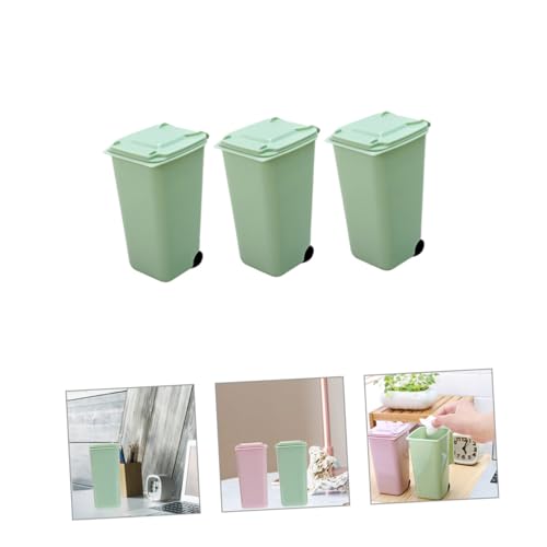 DOITOOL 3 piezas mini caneca de basura de mesa liviana miniatura 4