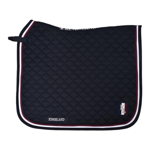 Tapis de selle Kingsland dressage cheval bleu foncé Classic