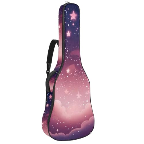 Housse guitare acoustique 41 pouces étanche sac transport ciel étoilé